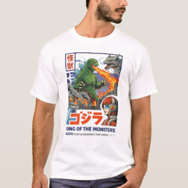 Camiseta Destruição da Cidade dos Kaiju