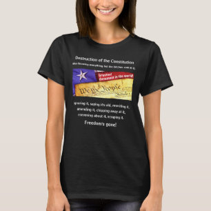 Camiseta Destruição da Constituição (escura)