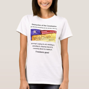 Camiseta Destruição da Constituição (luz)