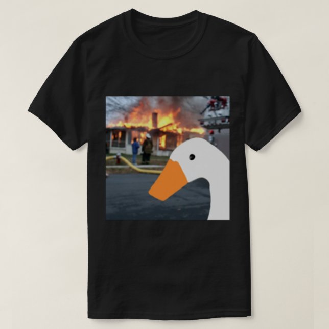 Camiseta Destruição de ganso sem título (Frente do Design)