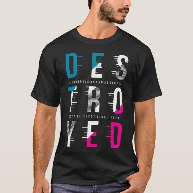 Camiseta Destruído (Frente)
