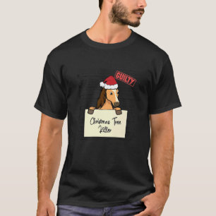 Camiseta destruidor de árvore de Natal Cavalo