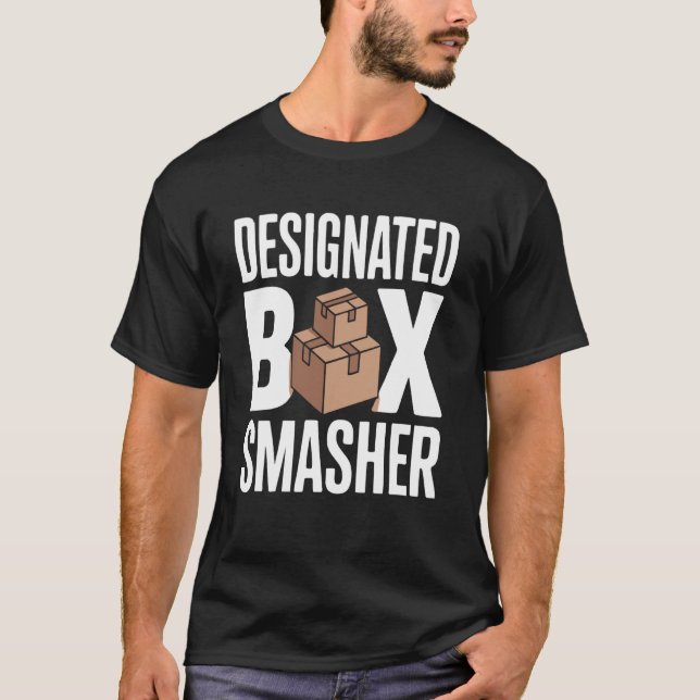 Camiseta Destruidor de Caixa Designado (Frente)
