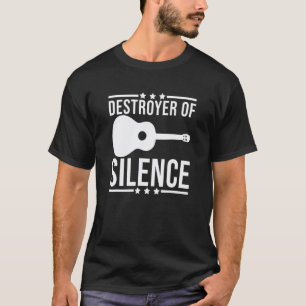 Camiseta Destruidor De Silêncio Guitarra Guitarrista Divert