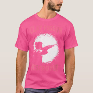 Camiseta Destruidora de Pombo de Argila Damas Tiro ao Pombo
