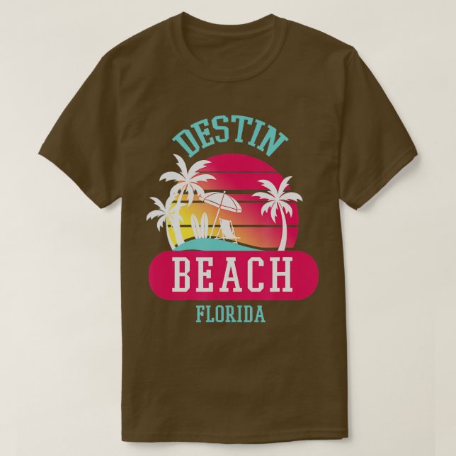 Camiseta Destruin Beach Retro Sunset Men Kid No (Frente do Design)