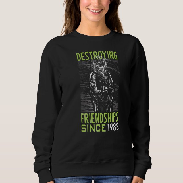 Camiseta Destruir amizade desde 1988 (Frente)