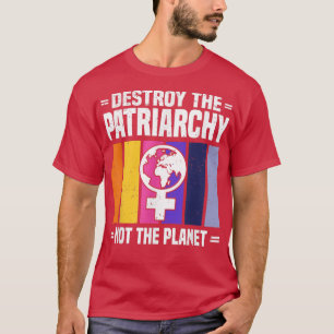 Camiseta Destruir o Patriarcado Direitos da Mulher e Libert