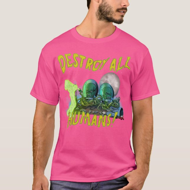 Camiseta Destruir todos os humanos (Frente)