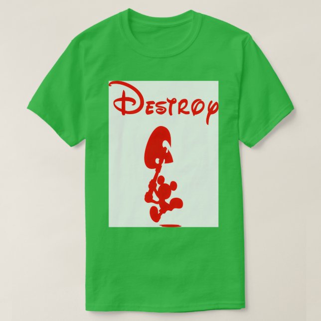 Camiseta Destruir TShirt clássico (Frente do Design)