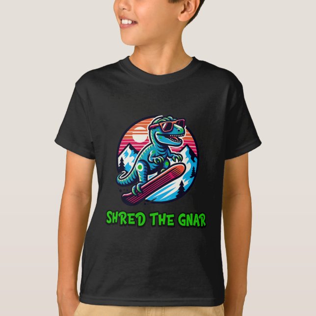Camiseta Destruiu O Dinossauro T-rex W, Dinossauro Engraçad (Frente)