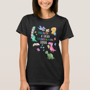 Camiseta Desvendar uma História Dinossauro Livro 2026 Leitu