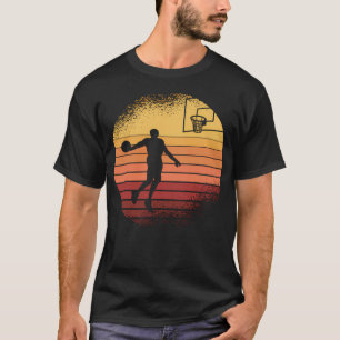 Camiseta Desvio de Vintage da Equipe do Jogador de Basquete