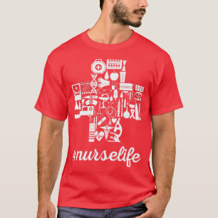 Camiseta Desvio noturno Diferente Stetoscope Nurs Engraçado