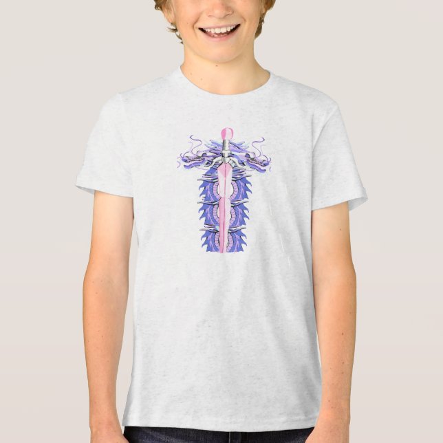 Camiseta Detailed Purple Dragon Sword (Frente)
