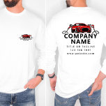 Camiseta Detalhe Automático do Logotipo de Lava de Automóve<br><div class="desc">Mostre a sua marca com o T-Shirt do Logotipo de Lava Lava Longa de Automóvel com Detalhes Automáticos, adaptado para profissionais do setor de lavagem e detalhamento automático de carros. Apresentando seu logotipo personalizado e um design vermelho ousado, esta camisa de manga longa oferece uma aparência elegante e profissional que...</div>