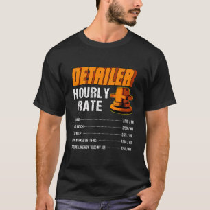 Camiseta Detalhe Automóvel Automotivo de Taxa Horária de De