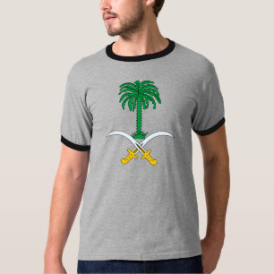 Camiseta Detalhe da brasão de Arábia Saudita