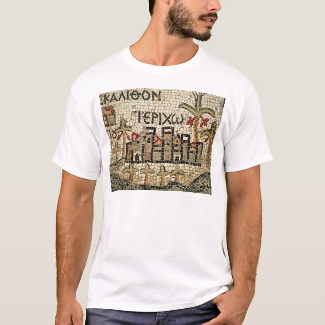 Camiseta Detalhe de um mapa de Jericho (Frente)