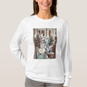 Camiseta Detalhe de um vaso que descreve os homens que