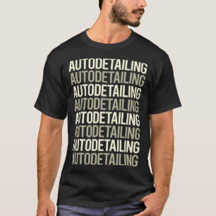 Camiseta Detalhe Detalhado Automático de Texto Branco