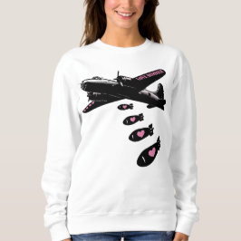 Camiseta Detalhes do Bombardeiro de Amor Estratégico Rosa