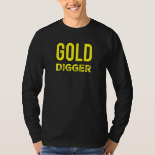 Camiseta Detecção Dourada de Digger Dourado de Metal