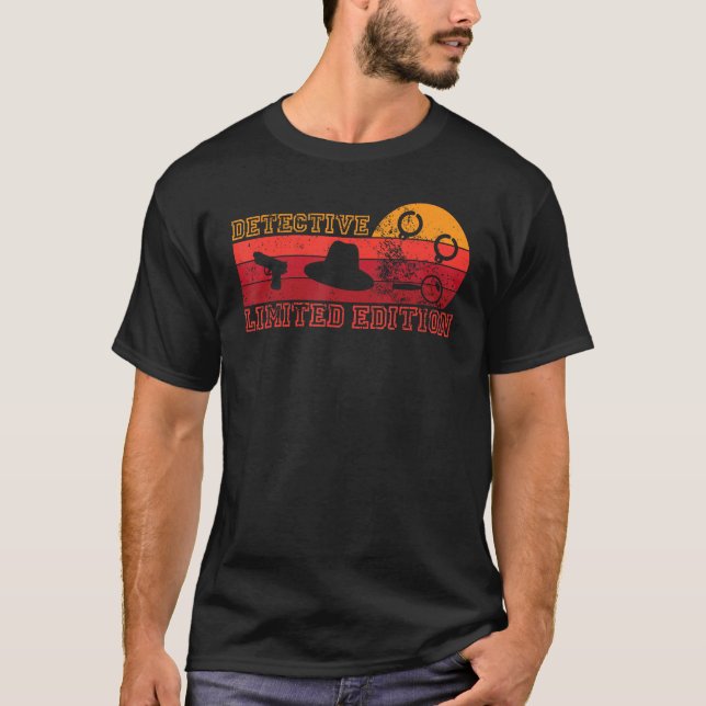 Camiseta Detective  Adition Retro Spy Investigator Job Desi (Frente)