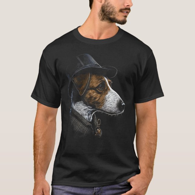 Camiseta Detective Dog Illustration (Frente)