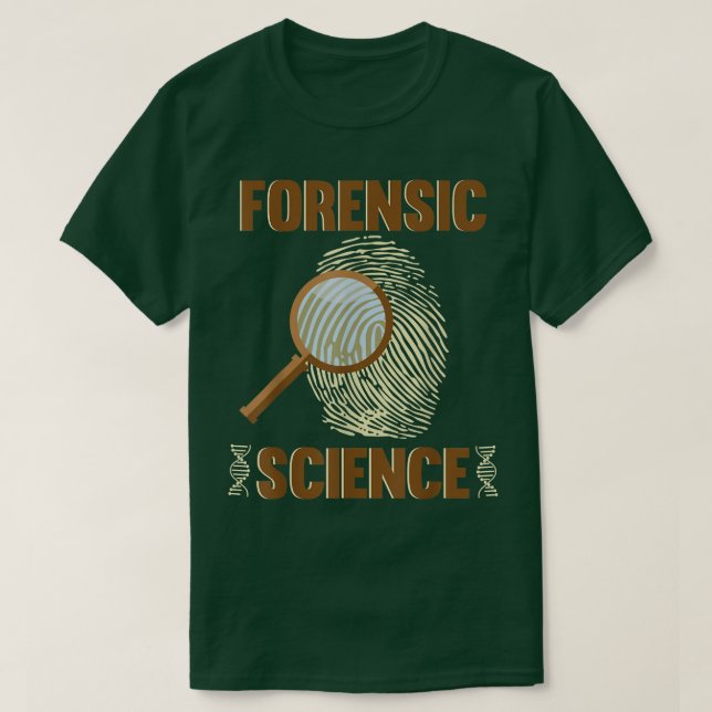Camiseta Detector de impressões digitais do Investigador Fo (Frente do Design)