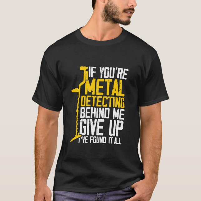 Camiseta Detector de Metal Detectando Caça ao Tesouro Para  (Frente)