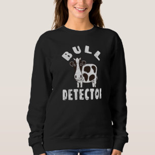 Camiseta Detector de Touro Retro Piada de Touro Vaca Diver