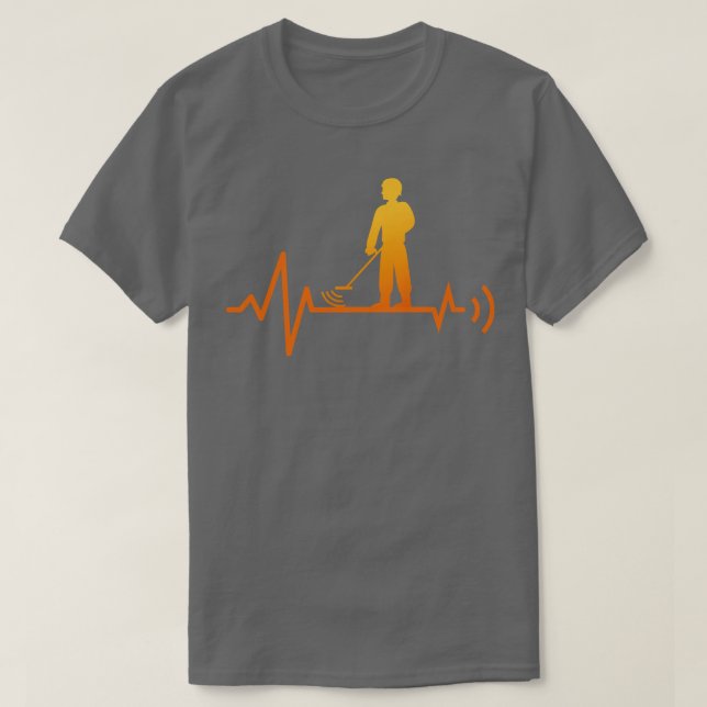 Camiseta Detector Detector de Detector de Metais (Frente do Design)
