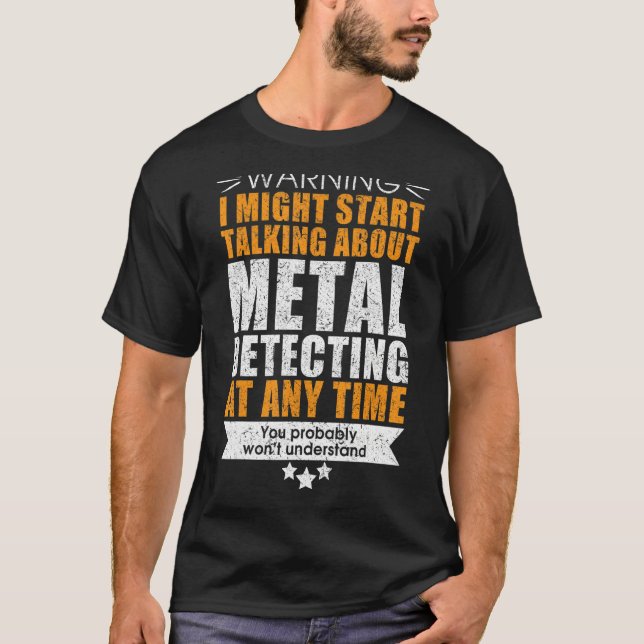 Camiseta Detectores de metais engraçados (Frente)