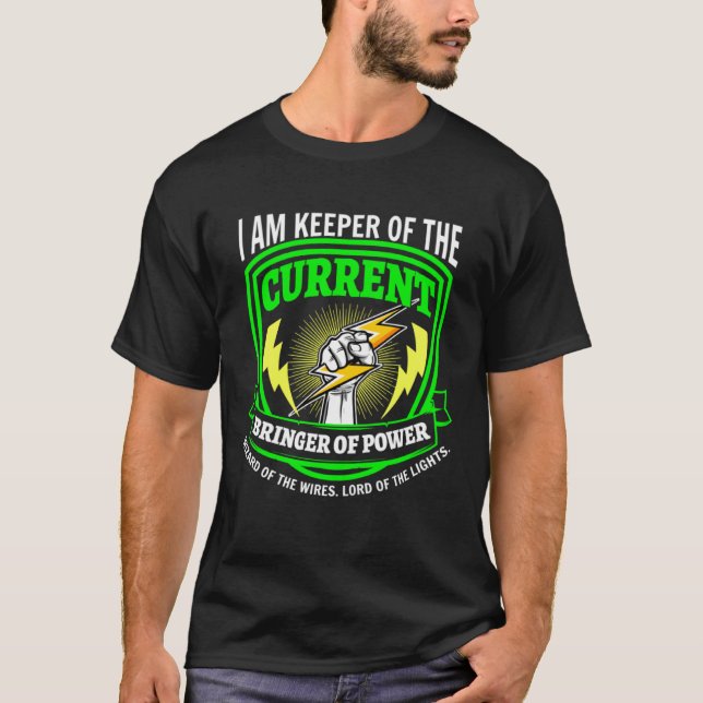 Camiseta Detentor do Atual Bringer do Power Lineman Cir (Frente)