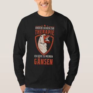 Camiseta Detentor do ganso do gerador do ganso com a terapê