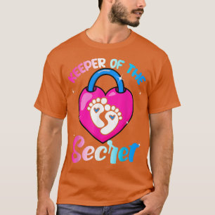 Camiseta Detentor do Segredo Rosa Engraçado ou Gênero Azul