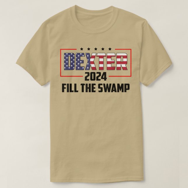 Camiseta Deter 2024 Fill The Swamp 1747 (Frente do Design)