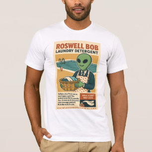 Camiseta Detergent Roswell Aliens da década de 50