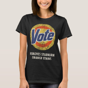 Camiseta Detergente para roupa de voto anti-trump engraçado