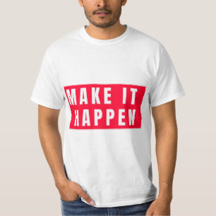 Camiseta Determinação e sucesso do realce da mensagem
