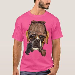 Camiseta Detetive alemão Boxer Spy Investigador Pet Boxer