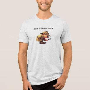 Camiseta Detetive Amador 3D Procurando Pistas