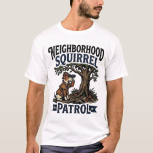 Camiseta Detetive Cão da Patrulha de Esquilos do Bairro