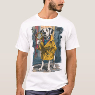 Camiseta Detetive Dálmata � Cão Solucionador de Crimes