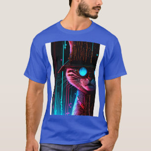 Camiseta Detetive de Gatos Steampunk legal Cyberpunk