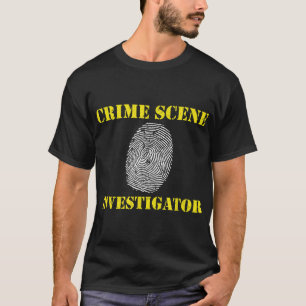 Camiseta Detetive de Impressão Digital do Investigador da C