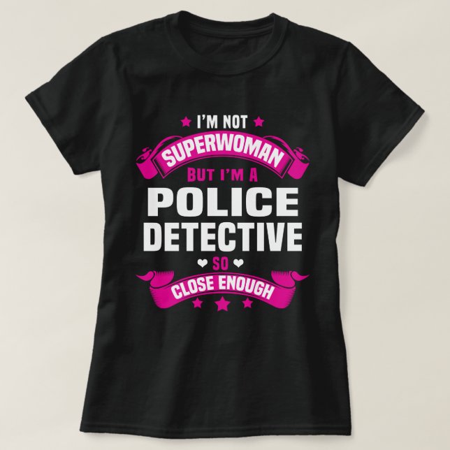 Camiseta Detetive de Polícia (Frente do Design)