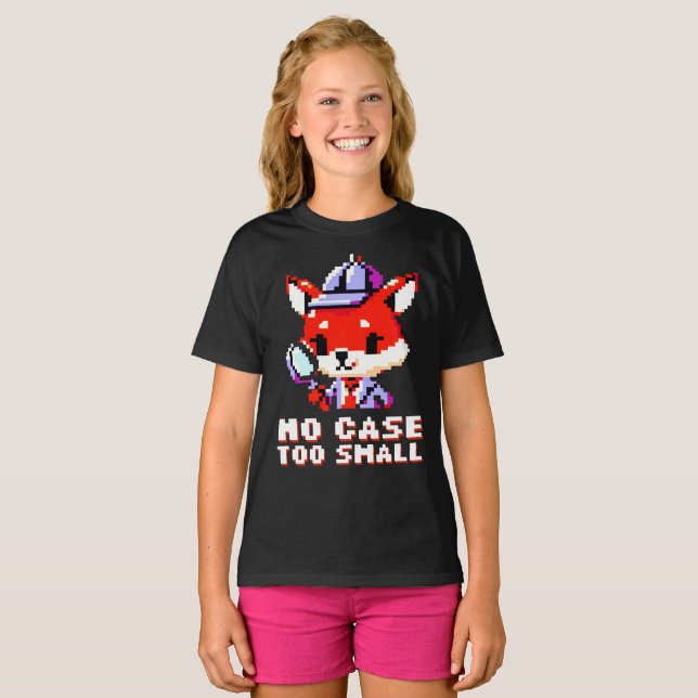 Camiseta Detetive Fox - Sem Caso De Arte Engraçada Demasiad (Frente Completa)