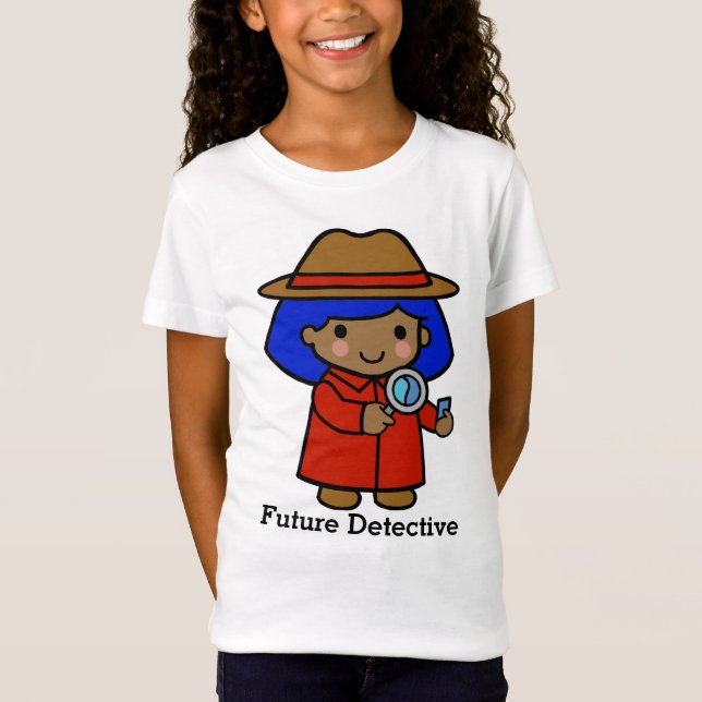 Camiseta Detetive Futuro com Vidro de Ampliação (Frente)